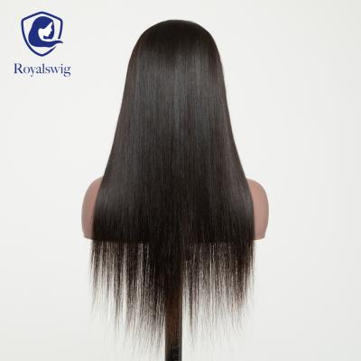 China Cheap straight unprocessed glueless black color full lace wig for sale,waterwave wig for sale