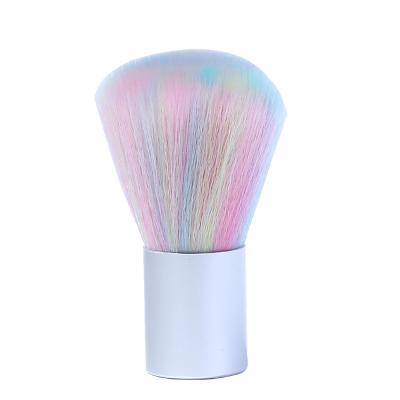 China New Soft Touch Color Mini Manicure Tool Nail Cleaning Mushroom Shaped Brush for sale