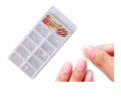 China Hot-selling DIY nail art nail styling nail patch full cover ABS 100 pieces artificial french fale nails for sale