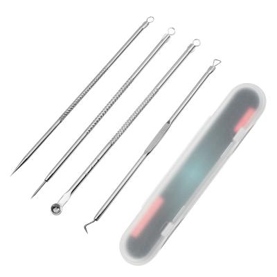 China Wholesale Durable 2CR13 Stainless Steel Acne Needle Suitable For Facial Care To Remove Blackhead Acne Needle Set Of 4 Pieces for sale