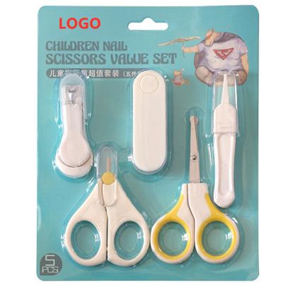 China Daily Nail Care Tools Professional Baby Nail Tools Puff Packing White Card Baby Nail Care Kit Baby Nail Clipper Set for sale