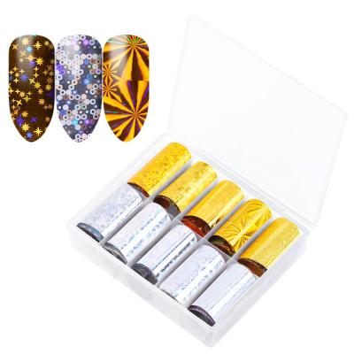 China Easy Apply 2d DIY Sky Sticker Nail Salon Set Decal Hot Selling Decorative Starry Nail Sticker Nail Art for sale