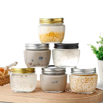 China Fashionable Spot China Produces 200ml Kitchen Glass Jar For Storage Storage Glass Bottles for sale