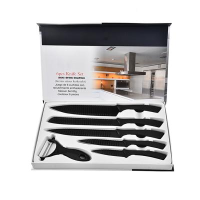 China Sustainable Quality 6PCS Kitchen Knife Set Nonstick Size Knife Set Kitchen for sale