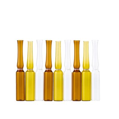 China White Transparent Medicine Stain Essence Vials Ampoules With Ampoule Bottle Neck Easy To Bend Medicine Bottle for sale