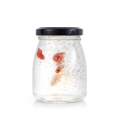 China Fish Glue Food Bird's Nest Packing Bottle Honey Jam Glass Jars Evening for sale