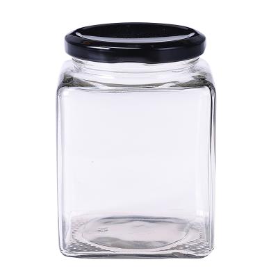 China Food Sifang Honey Bottles Block Jars Pickles Jar Fermented Chili Sauce Bottles Bean Curd Sealing Bottle for sale