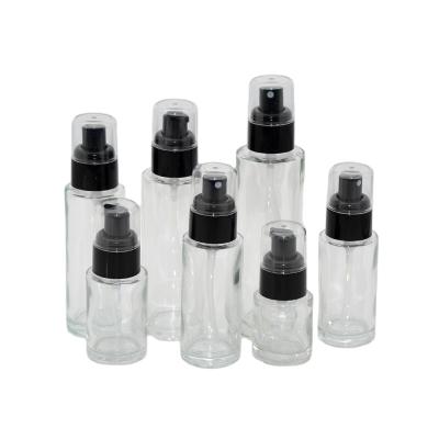 China Personal Care Made In China Top Quality Clear Spray Emulsion Glass Bottle for sale