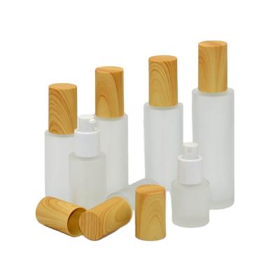 China Personal Care Top Quality Widely Used OEM Sanded Wood Grain Cover Spray Emulsion Bottle for sale