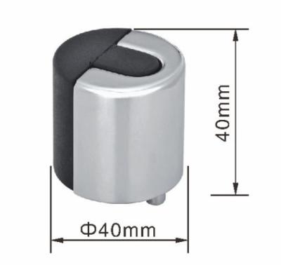 China Half Rubber Striker Inserted Floor Door Holder Commercial Floor Mounted Door Stop for sale