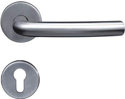 China Durable Round Corner Stainless Steel Door Handles , Interior Door Levers for sale