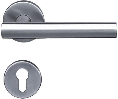 China Antirust Satin Stainless Steel Door Handles For 40mm Min Door Thickness for sale