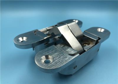 China Rotatable Sugatsune 3way Adjustable Concealed Hinges 180 Degree Satin Crhoem for sale