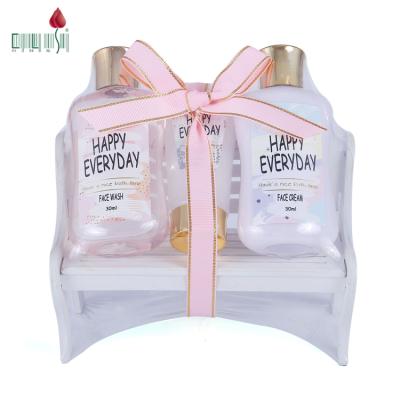 China Private Label 2pcs 130ml Face Wash Care Deep Clean Deep Clean Deep Clean Set With Body Scrub for sale