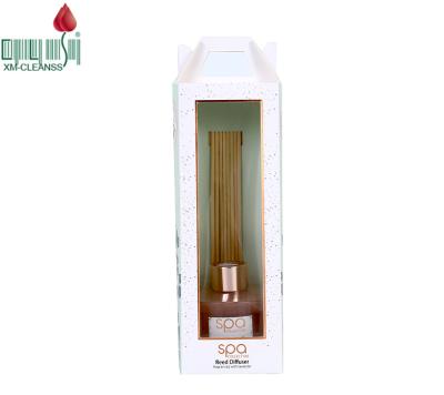 China Sustainable Home Air Freshener And Eco - Friendly Perfume Essential Oil Glass Bottle Reed Diffuser for sale