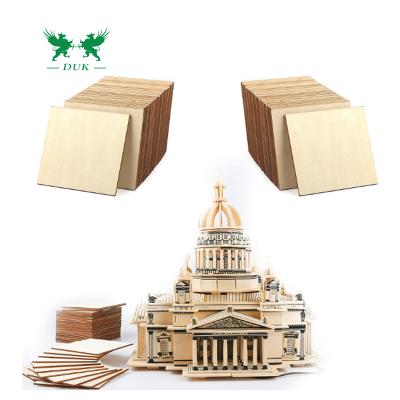 China 3mm 4mm 5mm 7mm Thin Sheets of Contemporary Basswood Plywood for Laser Cut Basswood Plywood for sale