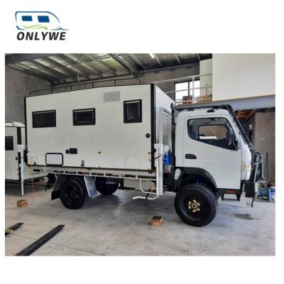 China Travel Trailer 4.2m Camper Hard Top Truck Mount Mortorhome Offroad Expedition Vehicle for sale