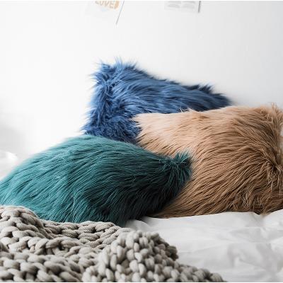 China Other Most Popular Luxury Pillow Case Wool Cushion Cover Faux Fur Cushion Covers for sale