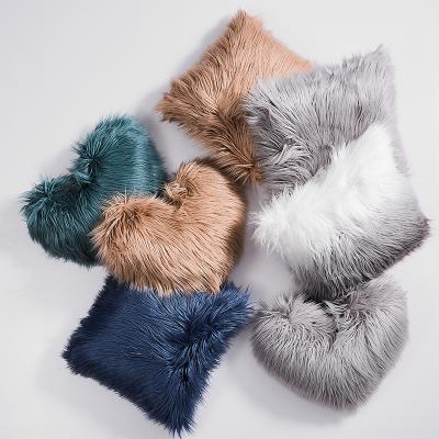 China Other most popular faux fur cushion covers for home decor for sale