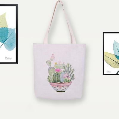 China Wholesale Cheap Lovely Design Logo Promotional Custom Tote Bag Reusable for sale