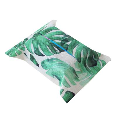 China Modern stylish style creative tropical cotton hot sale rainforest fabric canvas box covers wholesale for sale