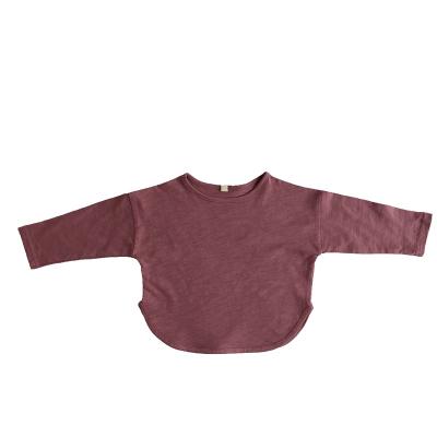 China Ivy41341A Autumn Children Boys T-shirt Children New Style Breathable Simple Loose Pattern Cotton Casual T-shirt for sale