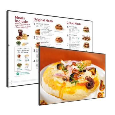 China JCVISION Led Panel Network HD Wall Mounted 32 Inch Advertising Display Digital Signage Restaurant Digital Signage Menu Board 32 Inch for sale