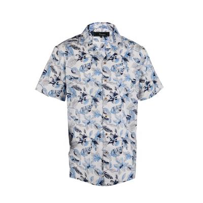 China Custom Made Breathable Rayon Print Pattern Hawaiian Floral Shirt Man for sale