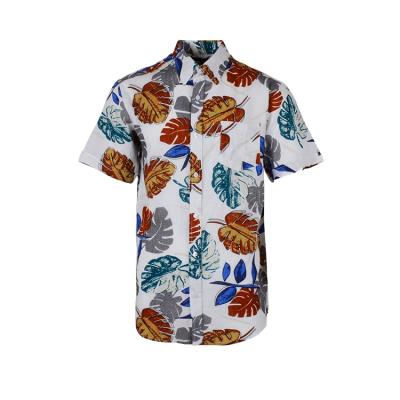 China Competitive Price Viable Comfy Mens Bangkok Floral Print Hawaiian Shirts for sale