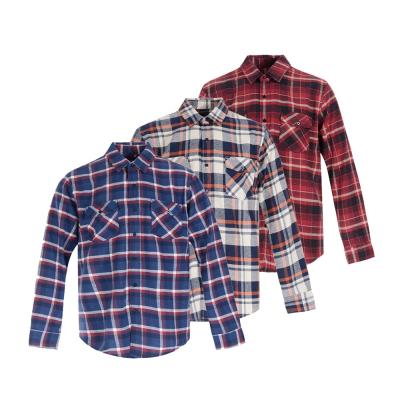 China ODM mens casual cheap red black plaid flannel viable best selling soft shirt for men for sale