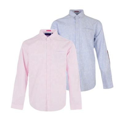 China Fancy Sustainable Hot Selling Casual Yarn Dyed Floral Pattern 100% Cotton Long Sleeve Shirt For Men for sale