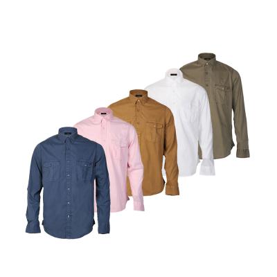 China Breathable Best Selling Custom Fashion Full Sleeve Pocket Business Casual Dress Shirts For Men Long Sleeve for sale