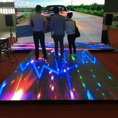 China TOPLED P4.81 Indoor Video Dance Floor Tile Stage Indoor Led Display Led Dance Floor Colorful Led Screen for sale