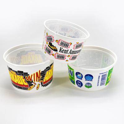 China Luckytime Single Wall Reusable Eco-Friendly Customized Plastic Cups For Outlet Food Milk Yogurt Ice Cream for sale