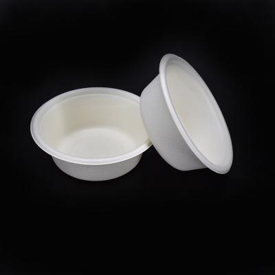 China Luckytime Disposable Custom Small Size Sugar Cane Paper Bowl 100% Eco-friendly Biodegradable for sale