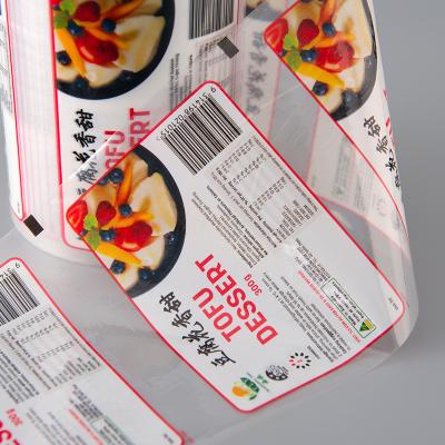 China Luckytime Wholesale Price PET Roll Film Moisture Proof Disposable Laminated Multilayer Sealing Film For Frozen Food Tofu for sale