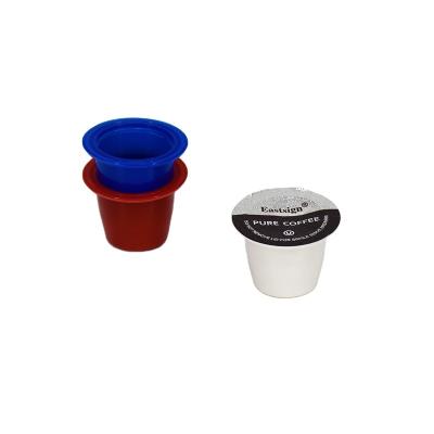 China Biodegradable Disposable Biodegradable Empty Coffee K Cup And Filter With Aluminum Foil Lid for sale