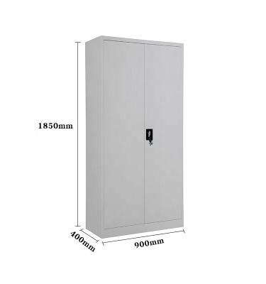 China KD JF-C01 China Light Gray Office Steel Cabinet Metal Two Door Filing Cabinet Storage Filing Cabinet for sale