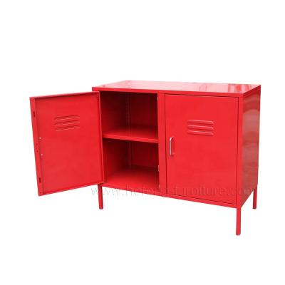 China JF-C18 small rush metal almirah TV wardrobe stand up cabinet living room steel cabinet for sale