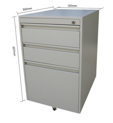 Κίνα Factory Sale 3 Drawer Pedestal Cabinet Assembled Mobile Under Desk Metal Pedestal Cabinet προς πώληση