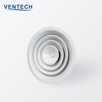 China Contemporary Round Circular Air Conditioner Air Vent Grille Aluminum Return Vent Diffuser for sale