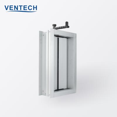 China Modern HVAC Air Duct Mounted Ceiling Air Flow Volume Control Aluminum Manual Damper for sale