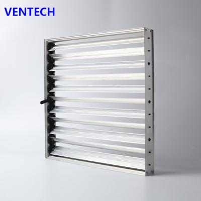 China Gear Adjustable 4 Blades Way Ceiling Air Diffuser Oppose Blade Damper Square Diffuser Air Damper Manual Duct Supply Aluminum Grill Damper for sale