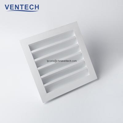 China Fixed Blades Ventech Manufacturer Aluminum Air Weather Canopy Vent Grille for sale