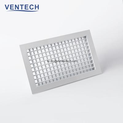 China Adjustable blades provide air vent double deflection grill for sale