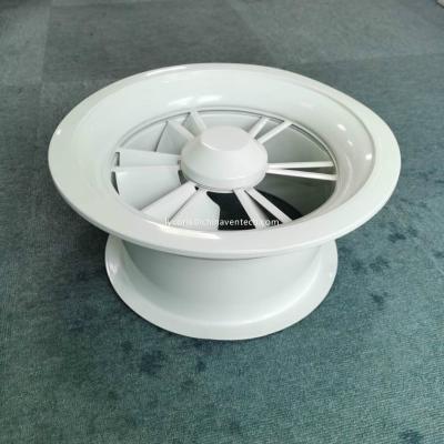 China Exhaust Air / Round Air Conditioning Air Diffuser Center Swirl Aluminum Diffuser Return Air for sale