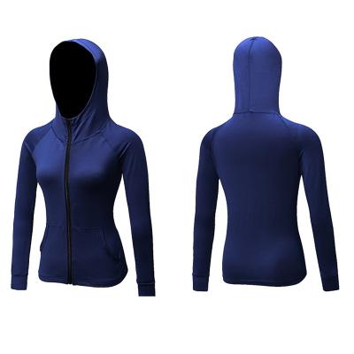 China New Design Women Breathable Gym Fitness Long Sleeve Hoodies Sportswear Training Apparel Workout Tops Yoga Sweatshirts For Ladies for sale