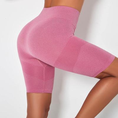 China Breathable Women High Waist Proof Stretchy Squat Compression Butt Crack! crack! lift gaiters for women seamless yoga shorts for sale