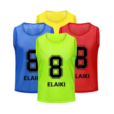 China Shirts & Cheap Tops Factory Direct Selling Soccer Jersey Customs Officers Training Vest Soccer Jersey Mesh Football Training Vest for sale