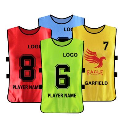 China Shirts & Tops Team Building Division Clothes Soccer Tank Top Customs Officers Training Vest Football Team Vest Mesh Soccer Training Vest for sale